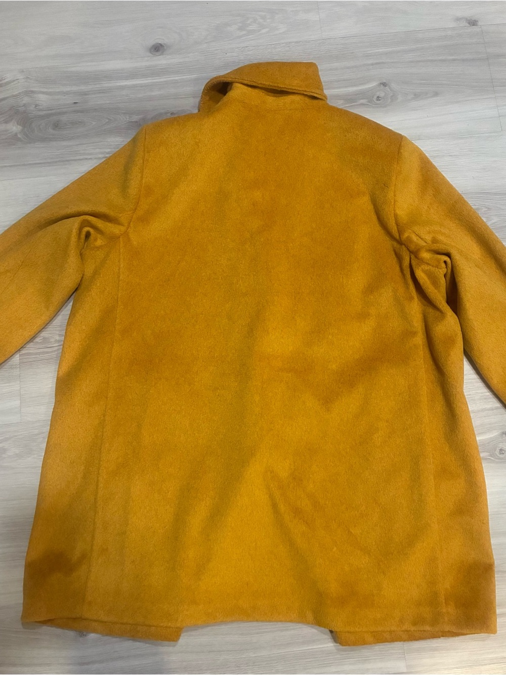 Old Navy Women's Mustard Wool-Blend Coat - Picture 11 of 11